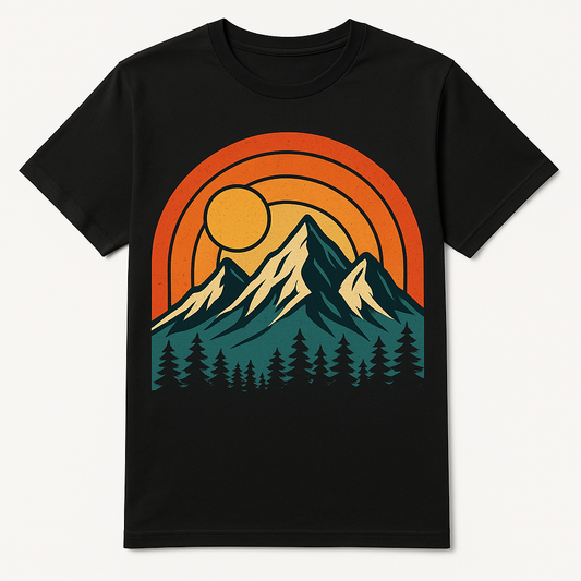 mountain sunset t-shirt